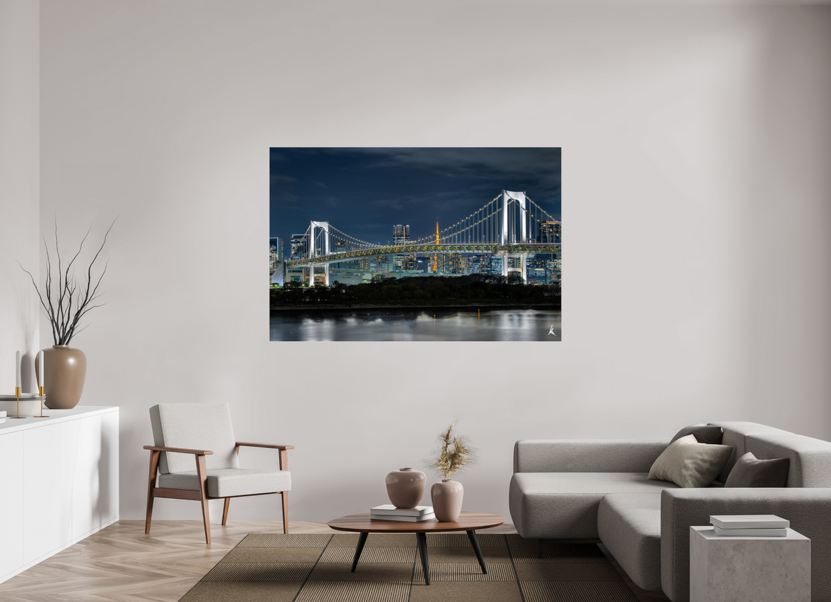 180 x 120 cm, Shopify_final Lights Beyond The Bridge