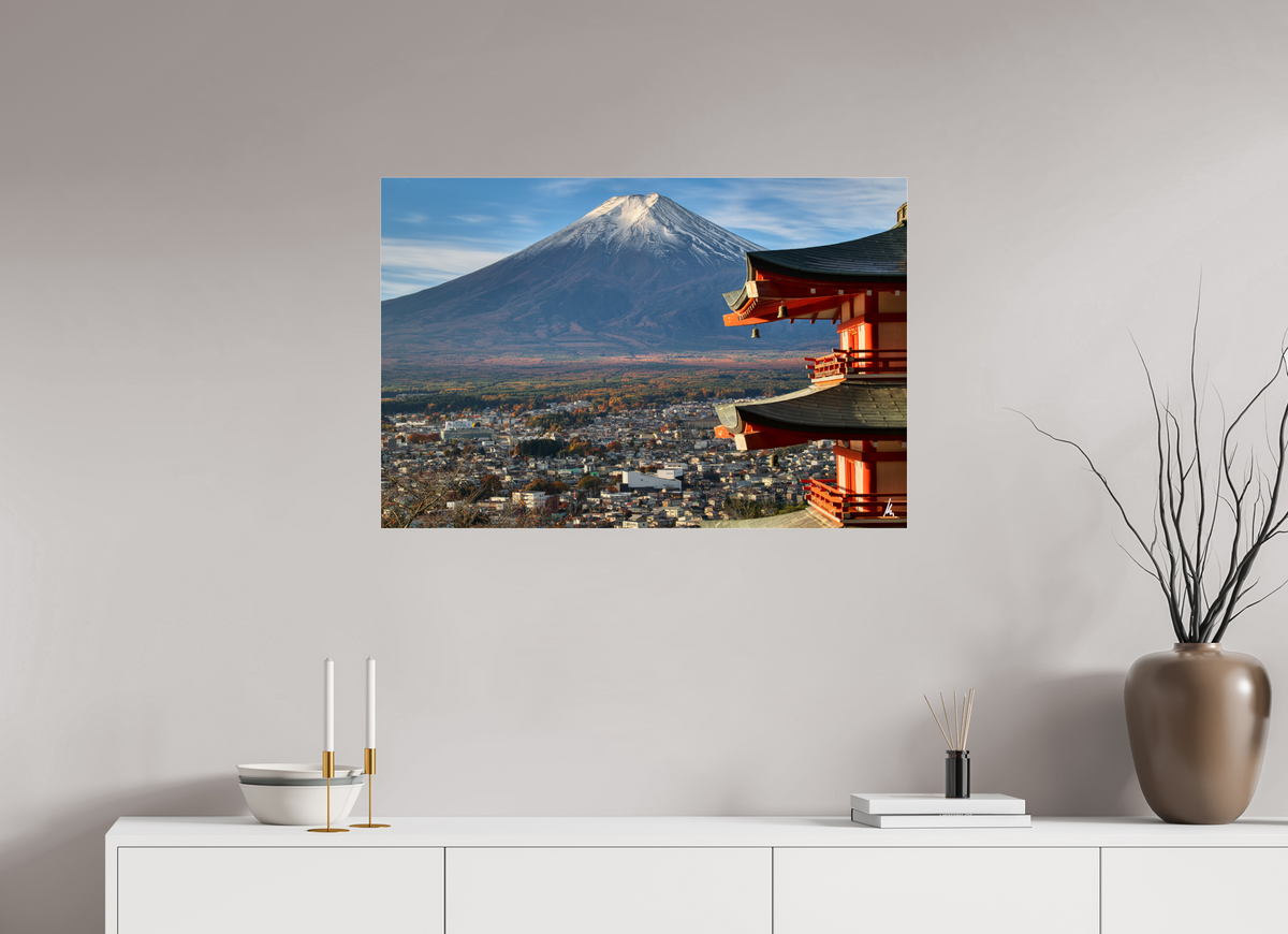 90 x 60 cm, Shopify_final Fuji Chureito Pagode